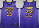 Men's Los Angeles Lakers #77 Luka Doncic Purple 2025 Stitched Basketball Jersey Cheap