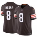 Cheap Men's Cleveland Browns #8 Elijah Moore Brown 2023 F.U.S.E Vapor Limited Football Stitched Jersey