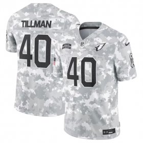 Men\'s Arizona Cardinals #40 Pat Tillman 2024 Arctic Camo Salute To Service Limited Stitched Football Jersey