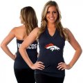 Wholesale Cheap Women's All Sports Couture Denver Broncos Blown Coverage Halter Top