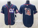 Cheap Men's American League Detroit Tigers Team Big Logo Navy 2025 All-Star Edition Limited Stitched Baseball Jersey