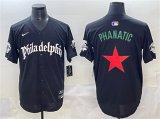 Men's Philadelphia Phillies Black Gothic Phanatic Vapor Limited Stitched Jersey Cheap