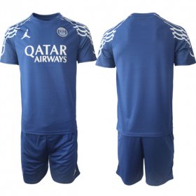 Men\'s Paris Saint-Germain Custom 2025 Navy Home Soccer Jersey Suit