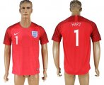 Wholesale Cheap England #1 Hart Away Soccer Country Jersey