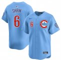 Men's Chicago Cubs #6 Matt Shaw Blue 2024-25 2nd Alternate Limited Stitched Baseball Jersey Cheap