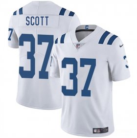 Men\'s Indianapolis Colts #37 Daniel Scott White 2025 Vapor Limited Football Stitched Jersey Cheap