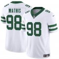 Cheap Men's New York Jets #98 Phidarian Mathis White 2025 F.U.S.E. Vapor Untouchable Limited Football Stitched Jersey