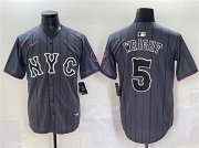 Men's New York Mets #5 David Wright Navy City Connect Stitched Baseball Jersey Cheap Wholesale