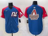 Men's National League Arizona Diamondbacks Team Big Logo Blue Red Alternate 2025 All-Star Edition Limited Stitched Baseball Jersey Cheap Wholesale