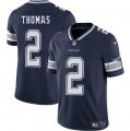 Men's Dallas Cowboys #2 Juanyeh Thomas Navy 2025 Vapor Untouchable Limited Football Stitched Jersey Cheap