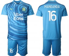 Wholesale Cheap Men 2021 Olympique de Marseille away 16 soccer jerseys