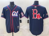 Men's American League Boston Red Sox Team Big Logo Navy 2025 All-Star Edition Limited Stitched Baseball Jersey Cheap Wholesale