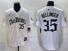 Cheap Men\'s New York Yankees #35 Cody Bellinger White \'Gothic Legacy Edition\' Vapor Premier Limited Stitched Baseball Jersey