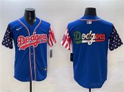 Cheap Men's Los Angeles Dodgers Team Big Logo Royal Limited Stitched Baseball Jersey