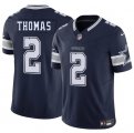 Men's Dallas Cowboys #2 Juanyeh Thomas Navy 2025 F.U.S.E. Vapor Untouchable Limited Football Stitched Jersey Cheap