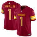 Men's Washington Commanders #1 Deebo Samuel Sr Burgundy 2025 F.U.S.E. Vapor Limited Football Stitched Jersey Cheap