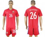 Wholesale Cheap Norway #26 Grogaard Home Soccer Country Jersey