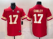 Men's Kansas City Chiefs #17 Chris Conley Red Vapor Untouchable Limited Football Stitched Jersey