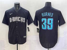 Men\'s Arizona Diamondbacks #39 Corbin Burnes Black Stitched Baseball Jersey Cheap
