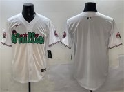 Cheap Mens Philadelphia Phillies Blank White Phanatic Limited Stitched Jersey