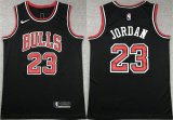 Cheap Men's Chicago Bulls #23 Michael Jordan Black Stitched Basketball Jersey