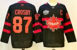 Men's Canada #87 Sidney Crosby Black 2025 4 Nations Face-Off Premium With C Patch Stitched Jersey Cheap