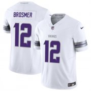 Men's Minnesota Vikings #12 Max Brosmer White 2025 F.U.S.E. Winter Warrior Limited Football Stitched Jersey Cheap Wholesale