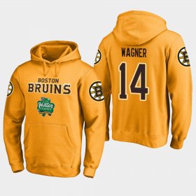 Wholesale Cheap Bruins #14 Chris Wagner Gold 2018 Winter Classic Fanatics Alternate Logo Hoodie