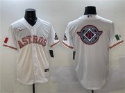 Cheap Men's Houston Astros Team Big Logo White Mexico Cool Base Stitched Baseball Jersey