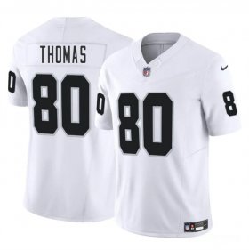 Men\'s Las Vegas Raiders #80 Ian Thomas White 2025 F.U.S.E. Vapor Football Stitched Jersey Cheap