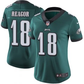 Wholesale Cheap Nike Eagles #18 Jalen Reagor Green Team Color Women\'s Stitched NFL Vapor Untouchable Limited Jersey