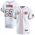 Cheap Men's Cincinnati Reds #29 TJ Friedl White 2025 Speedway Classic Home Limited Stitched Baseball Jersey