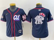 Cheap Youth American League New York Yankees Team Big Logo Navy 2025 All-Star Edition Limited Stitched Baseball Jersey