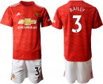 Wholesale Cheap Men 2020-2021 club Manchester United home 3 red Soccer Jerseys