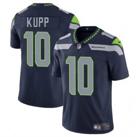 Men\'s Seattle Seahawks #10 Cooper Kupp Navy 2025 Vapor Limited Football Stitched Jersey Cheap
