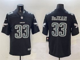 Cheap Men\'s Philadelphia Eagles #33 Cooper DeJean Black Fashion New Vapor Untouchable Limited Stitched Football Jersey