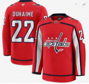 Cheap Men's Washington Capitals#22 Brandon Duhaime Red 2024-25 Home Stitched Hockey Jersey