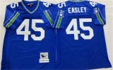 Cheap Men's Seattle Seahawks #45 Kenny Easley Royal Throwback Football Stitched Jersey