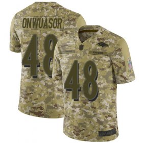 Wholesale Cheap Nike Ravens #48 Patrick Onwuasor Camo Men\'s Stitched NFL Limited 2018 Salute To Service Jersey