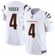 Men's Cincinnati Bengals #4 Desmond Ridder White 2025 F.U.S.E. Vapor Untouchable Limited Football Stitched Jersey Cheap Wholesale