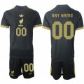 Cheap Men's Mexico Custom Black Gold 25-26 Soccer Jersey Suit