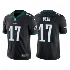 Wholesale Cheap Men\'s Philadelphia Eagles #17 Nakobe Dean Black Vapor Untouchable Limited Stitched Jersey
