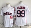 Men's Cleveland Guardians #99 Ricky Vaughn White Stitched Baseball Jersey Cheap