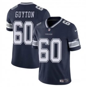 Cheap Men\'s Dallas Cowboys #60 Tyler Guyton Navy 2024 Draft Vapor Untouchable Limited Football Stitched Jersey