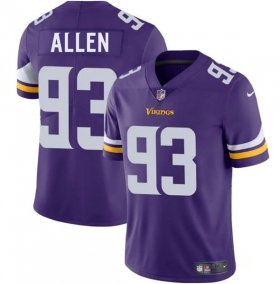 Men\'s Minnesota Vikings #93 Jonathan Allen Purple 2025 Vapor Limited Football Stitched Jersey Cheap