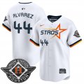 Men's Houston Astros #44 Yordan Alvarez White 2025 City Connect Limited Stitched Baseball Jersey Cheap