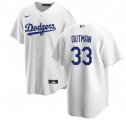 Cheap Men's Los Angeles Dodgers #33 James Outman White Cool Base Stitched Baseball Jersey