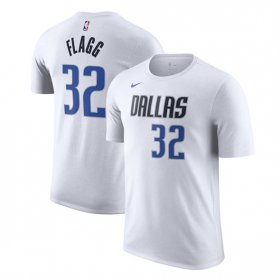 Men\'s Dallas Mavericks #32 Cooper Flagg White 2025 Draft First Round Pick Association Edition Name & Number T-Shirt