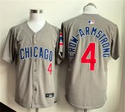 Men's Chicago Cubs #4 Pete Crow-Armstrong Gray Limited Stitched Baseball Jersey Cheap Wholesale