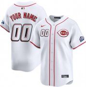 Men's Cincinnati Reds Active Player Custom White 2025 Speedway Classic Home Limited Stitched Baseball Jersey Cheap Wholesale